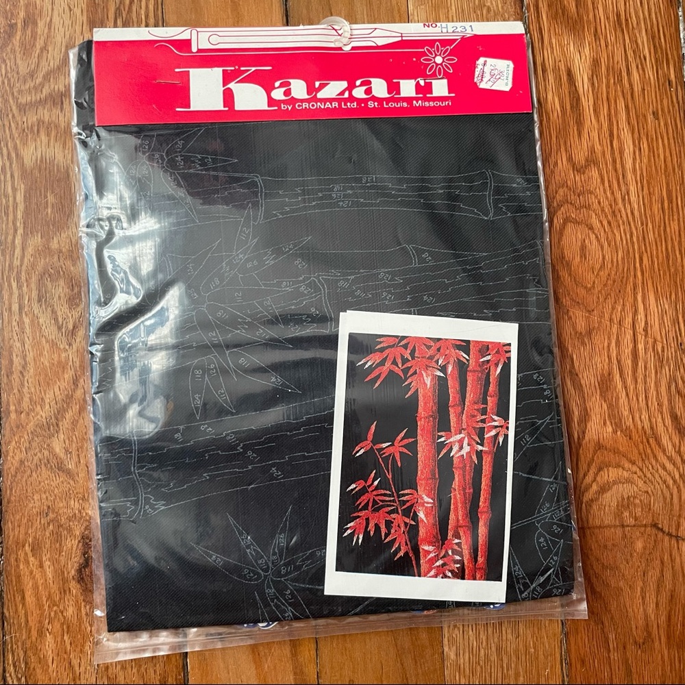 KAZARI VINTAGE PUNCH EMBROIDERY KIT BAMBOO